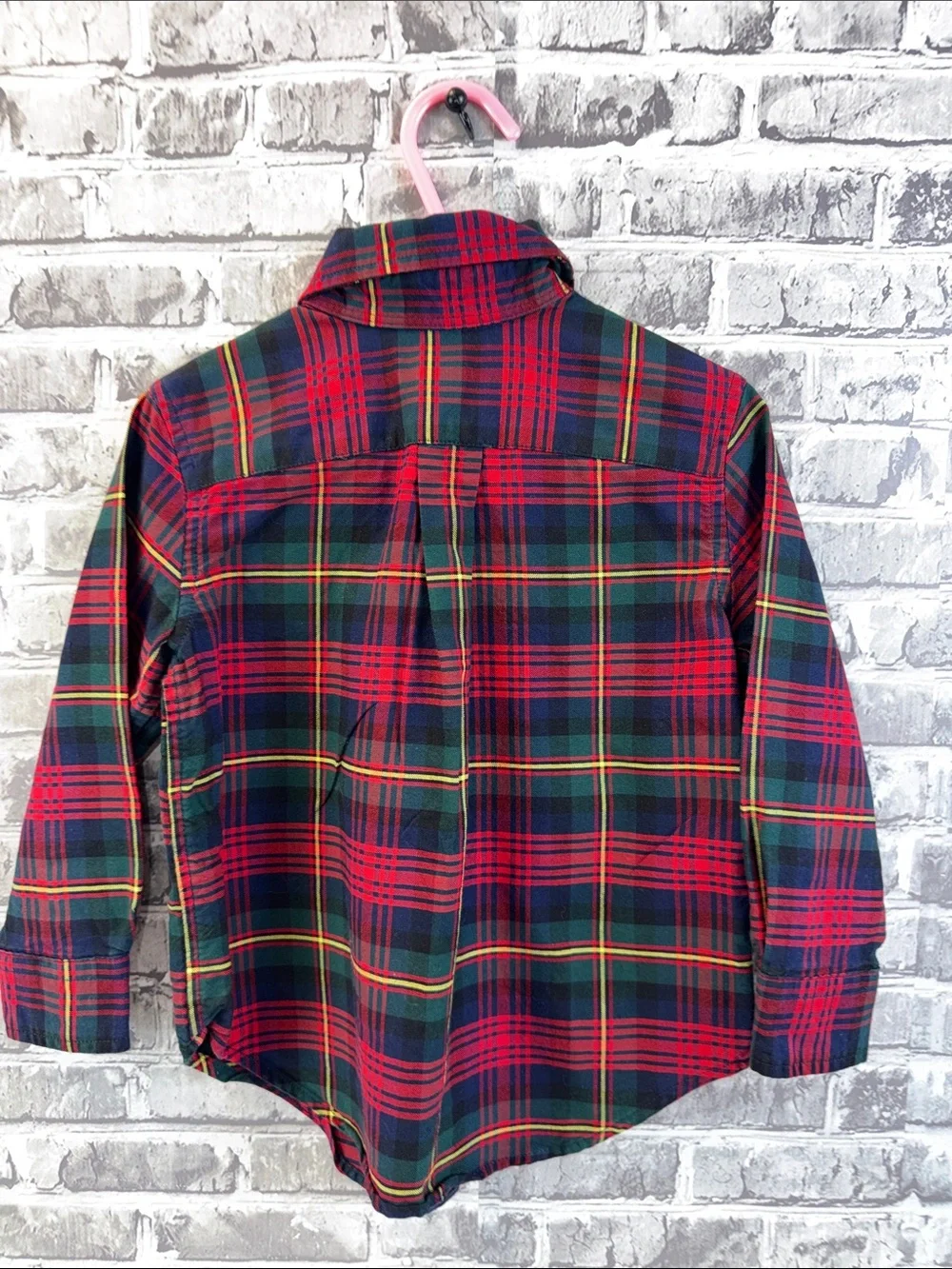 Ralph Lauren Red & Green Plaid Button-Down Shirt